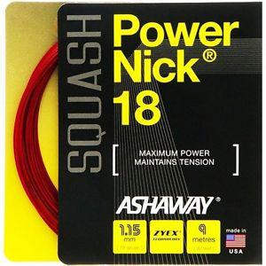Ashaway PowerNick 18 Squash String Set - Red
